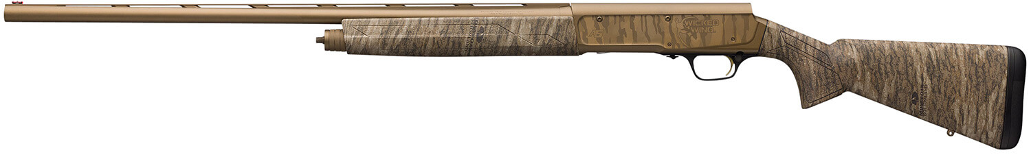 Browning 0118475005 A5 Wicked Wing Sweet Sixteen 16 Gauge 2.75" 4+1 26" Burnt Bronze Cerakote Barrel/Engraved Rec Mossy Oak Bottomland Stock Fiber Optic Sight Oversized Controls 3 Chokes Included - Image 2