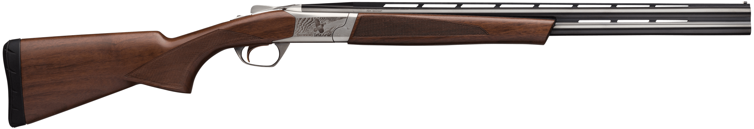 Browning 018701606 Cynergy Micro Midas 12 Gauge 3" 2rd 24" Satin Blued Barrel Game Scene Engraved Silver Nitride Rec Grade I/II Satin Walnut Stock