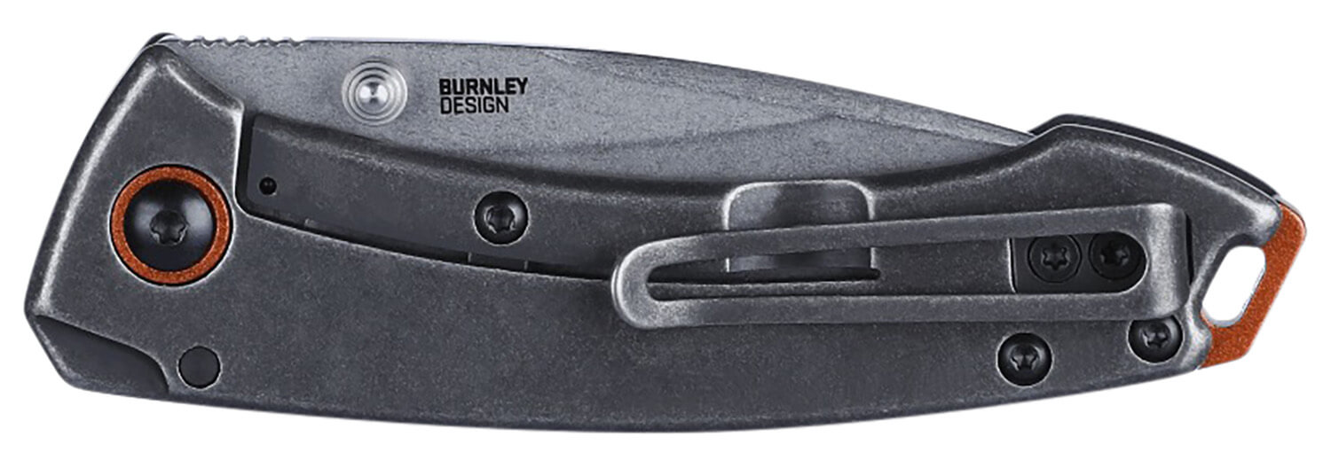 CRKT 2522 Tuna Compact 2.73" Plain Stonewashed 8Cr13MoV SS Blade Black G10/SS Handle Includes Pocket Clip - Image 3