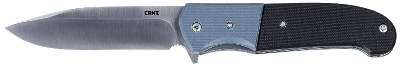 CRKT 6880 Ignitor 3.48" Folding Drop Point Plain Satin 8Cr13MoV SS Blade/ Blue/Black G10 Handle Includes Pocket Clip