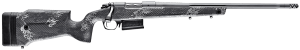 Bergara Rifles B14S751 B-14 Crest 308 Win 3+1 20" Fluted/Threaded Sniper Gray Cerakote Barrel/Rec Monte Carlo Carbon Fiber Stock with Black & Gray Splatter Omni Muzzle Brake