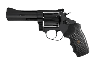 Rossi 2RM661 RM66 Medium Frame 38 Special +P/357 Mag 6 Shot 6" Black Stainless Steel Barrel Cylinder & Frame Black Textured Rubber Grip Hammer Block Safety Exposed Hammer
