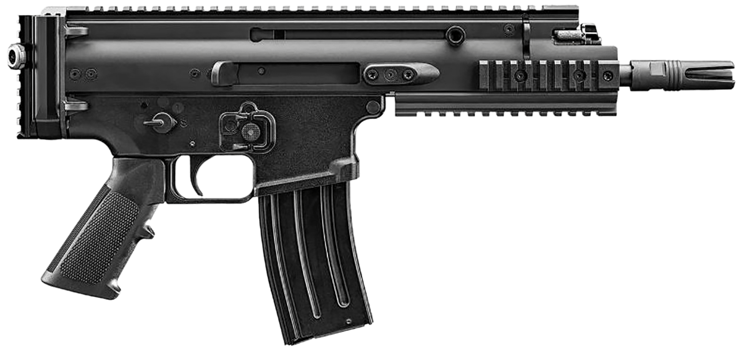 FN 38101240 SCAR 15P 5.56x45mm 30+1 7.50" Black Chrome Lined Steel Barrel Black Anodized Aluminum Picatinny Rail Receiver Black Polymer Grip Ambidextrous