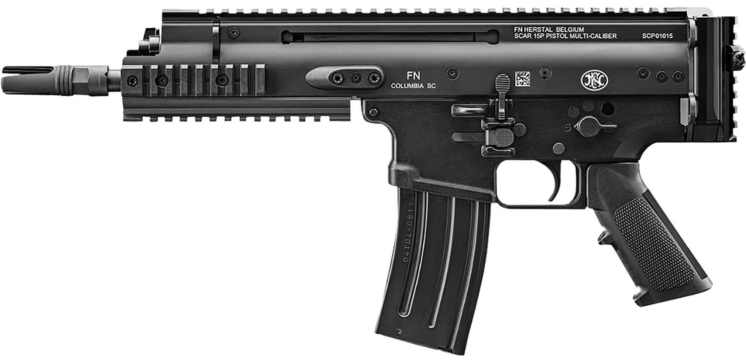 FN 38101240 SCAR 15P 5.56x45mm 30+1 7.50" Black Chrome Lined Steel Barrel Black Anodized Aluminum Picatinny Rail Receiver Black Polymer Grip Ambidextrous - Image 2