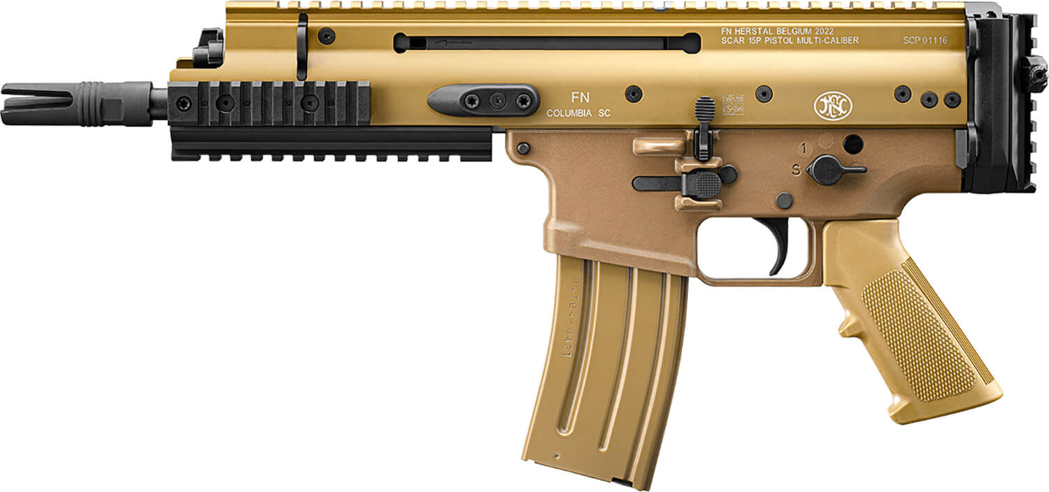 FN 38101241 SCAR 15P 5.56x45mm 30+1 7.50" Chrome Lined Steel Barrel Flat Dark Earth Anodized Aluminum Picatinny Rail Receiver FDE Polymer Grip Ambidextrous - Image 2