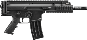 FN 38101244 SCAR 15P 5.56x45mm 10+1 7.50" Black Anodized Chrome Lined Steel Barrel  Black Anodized Aluminum Picatinny Rail Receiver  Black Polymer Grip  Ambidextrous