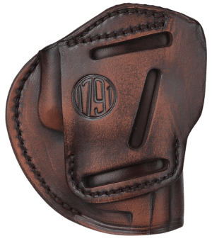 1791 Gunleather 3WH3VTGA 3-Way IWB/OWB Size 03 Vintage Leather Belt Loop Fits Ruger LC9 Fits Glock 26 Ambidextrous Hand