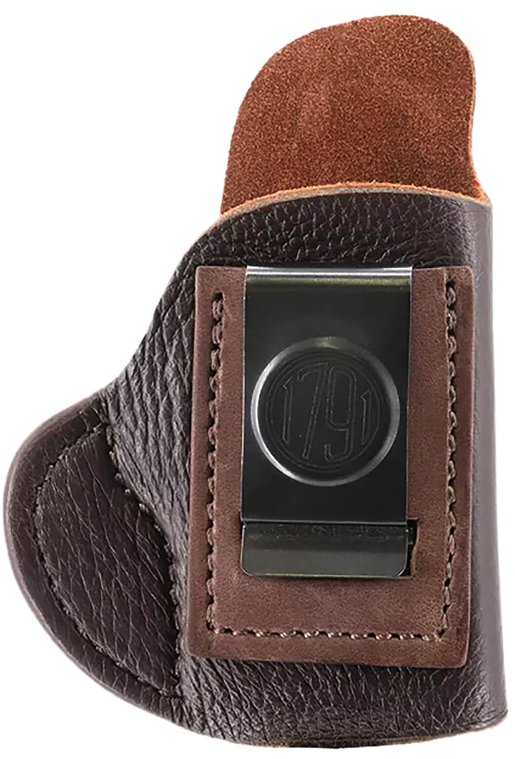 1791 Gunleather FCD1BRWL Fair Chase IWB Size 01 Brown Leather Deer Hide Belt Clip Fits Ruger LCP 380/S&W Bodyguard Left Hand - Image 2