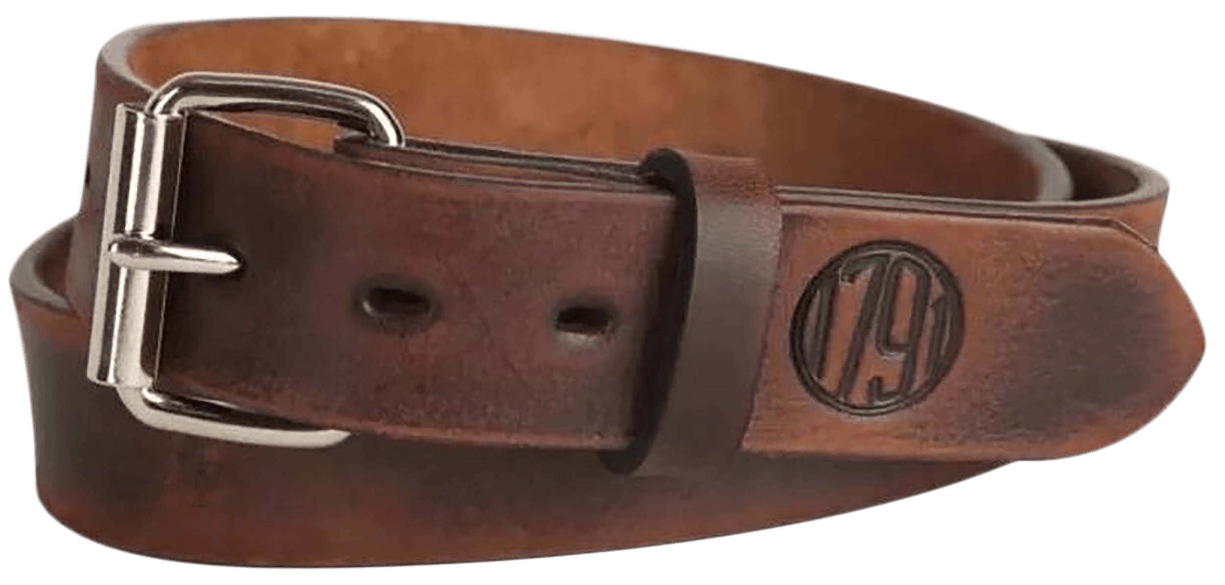 1791 Gunleather BLT013640VTGA 01 Gun Belt Vintage Leather 36/40 1.50" Wide Buckle Closure