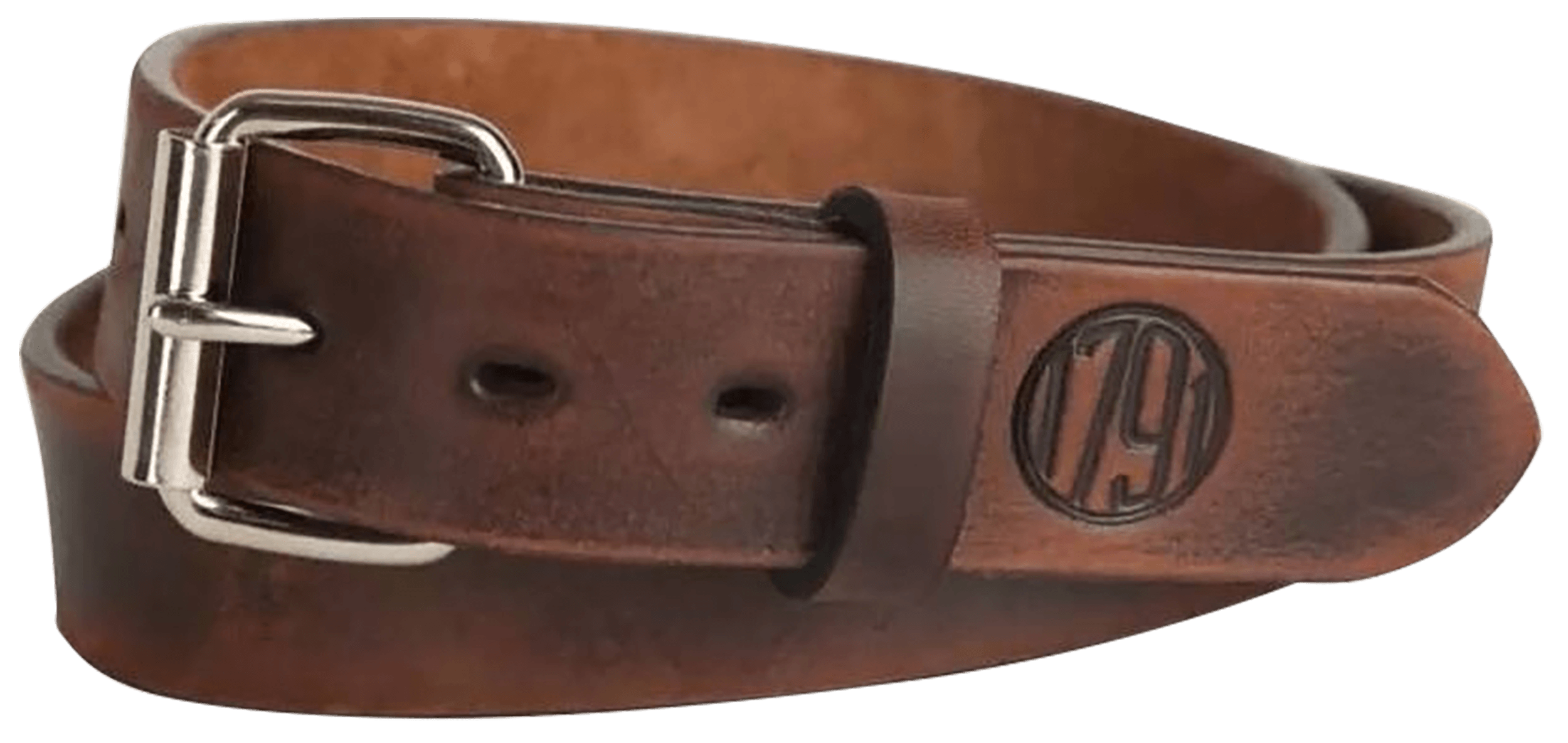 1791 Gunleather BLT014044VTGA 01 Gun Belt Vintage Leather 40/44 1.50" Wide Buckle Closure