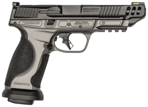 Smith & Wesson 13718 M&P Performance Center M2.0 Competitor Full Size 9mm Luger 17+1 5" Black Armornite Steel Barrel Black Armornite Optic Ready/Serrated Stainless Steel Slide Tungsten Gray Cerakote Aluminum Frame w/Picatinny Rail