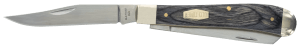 Old Timer 1135990 Heritage Series Trapper 940T 3" Folding Clip Point/Spey Plain D2 Steel Blade 3.70" Gray Wood Laminate Handle