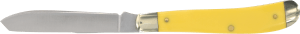 Old Timer 1180011 Gunstock Trapper 3" Plain Stainless Steel Blade Yellow