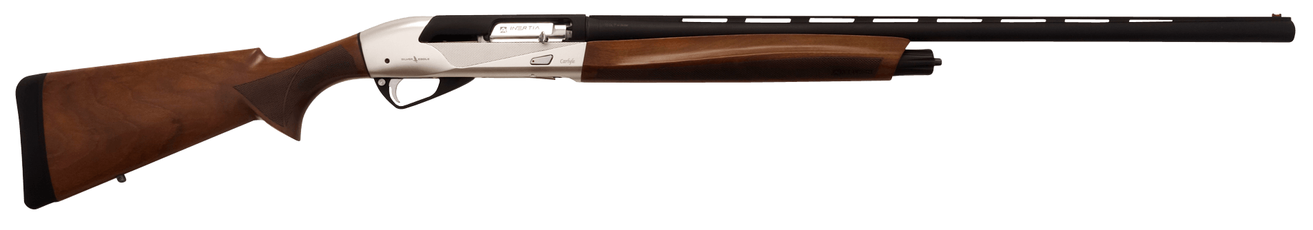 T R Imports CAR1228SLVR Carlyle 12 Gauge 3" 4+1 28" Black Barrel Silver/Black Rec Cerakote Finish Turkish Walnut Furniture Fiber Optic Sight 5 Chokes & Hard Case Included