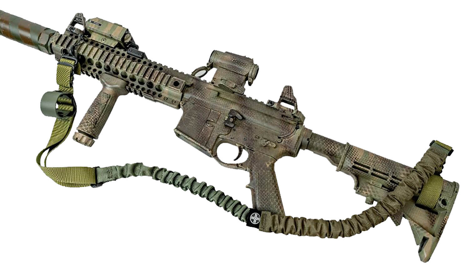Shield Arms SGPSLNGKLPNLND Partisan OD Green Nylon Adjustable Two-Point - Image 2