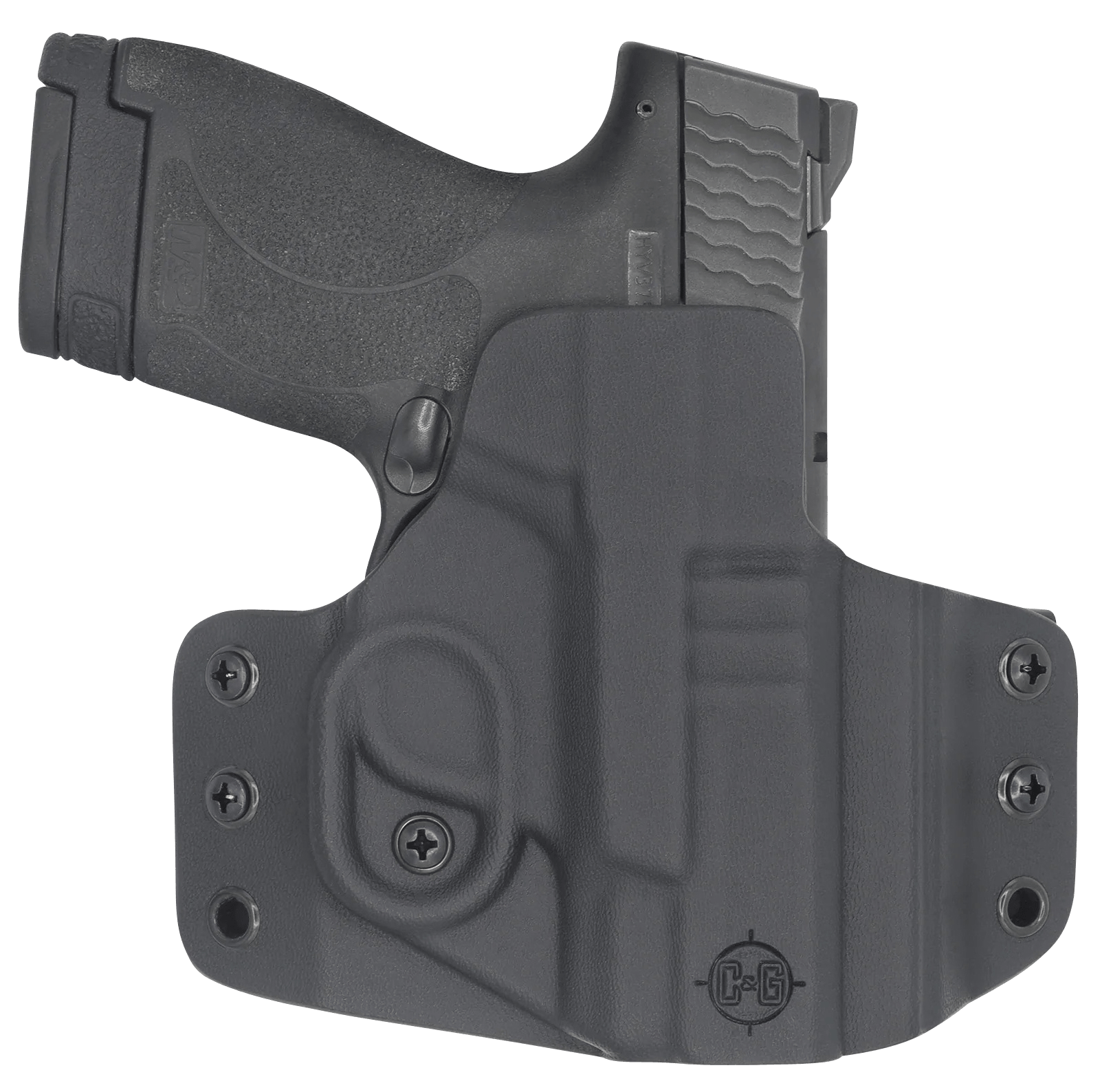 C&G Holsters 0524100 Covert OWB Black Kydex Belt Loop Fits M&P Shield 9/40 3.1"