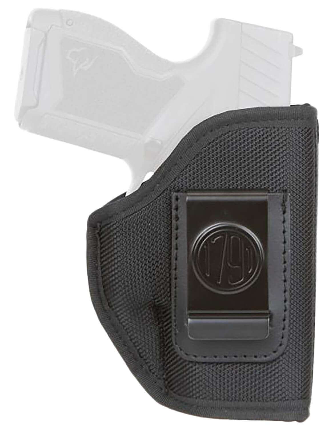 1791 Gunleather PNIWB1BLKR Premium Nylon IWB Size 01 Black Ballistic Nylon Belt Clip Right Hand - Image 2