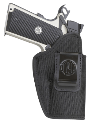 1791 Gunleather PNIWB4BLKR Premium Nylon IWB Size 04 Black Ballistic Nylon Belt Clip Right Hand