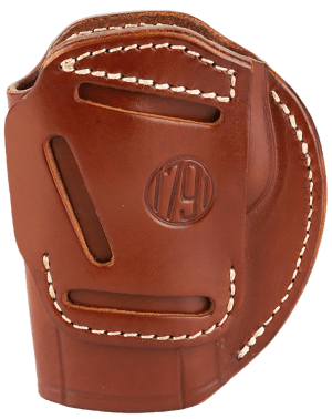 1791 Gunleather 3WH6CBRA 3-Way IWB/OWB Size 06 Classic Brown Leather Belt Loop Fits Beretta 92 Fits Walther PPQ Fits Sig P320 Ambidextrous Hand