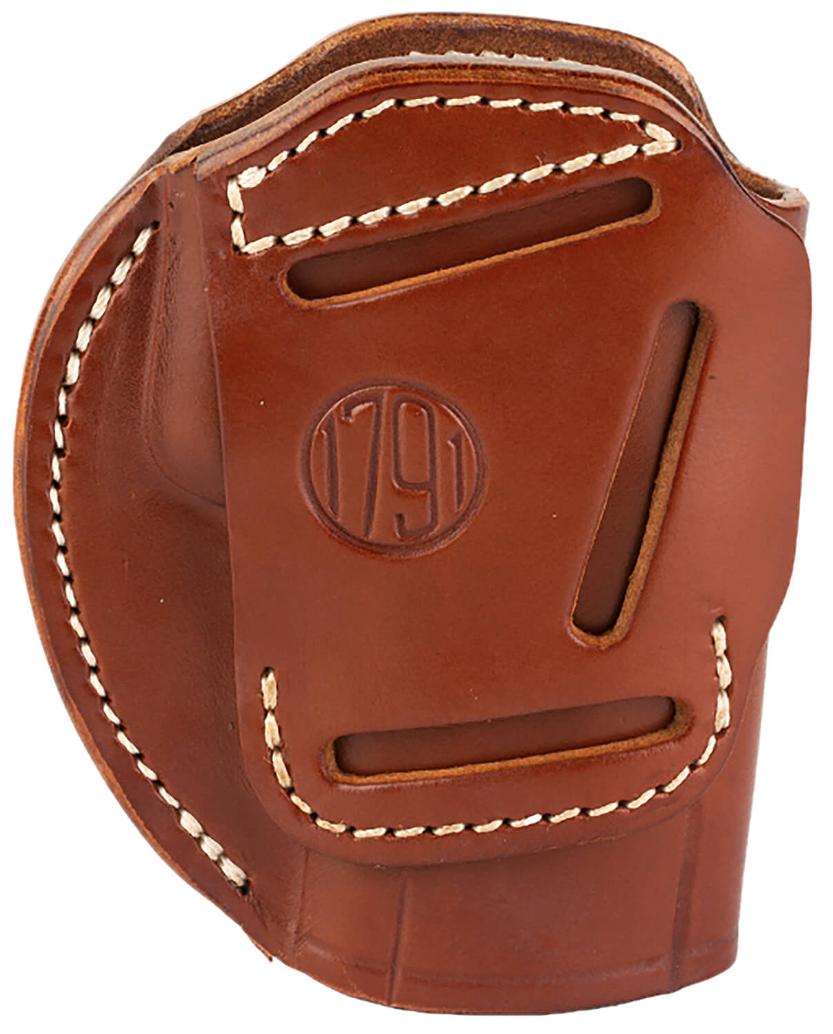 1791 Gunleather 3WH6CBRA 3-Way IWB/OWB Size 06 Classic Brown Leather Belt Loop Fits Beretta 92 Fits Walther PPQ Fits Sig P320 Ambidextrous Hand - Image 2