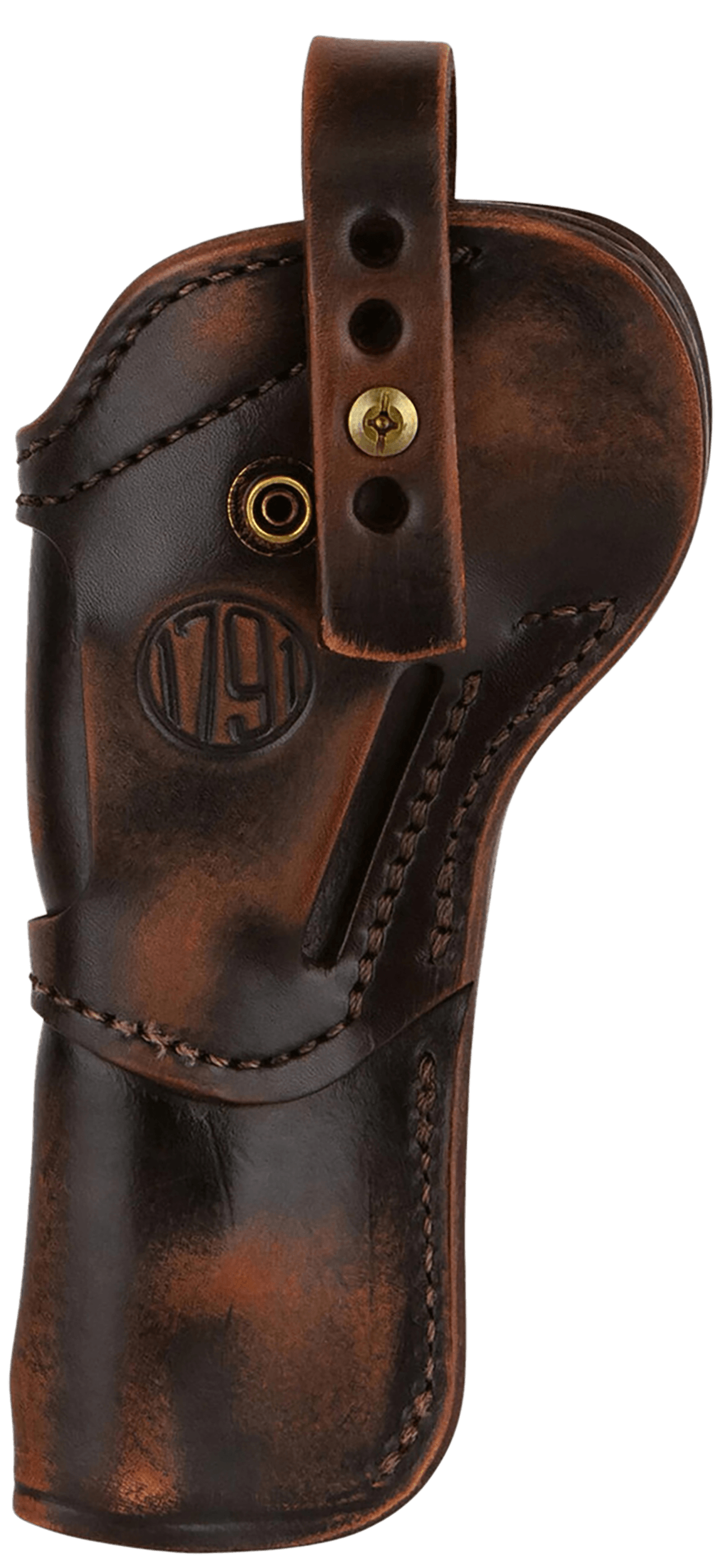 1791 Gunleather SARVH55VTGA Single Action 5.5 Open Carry Vintage Leather Belt Ambidextrous
