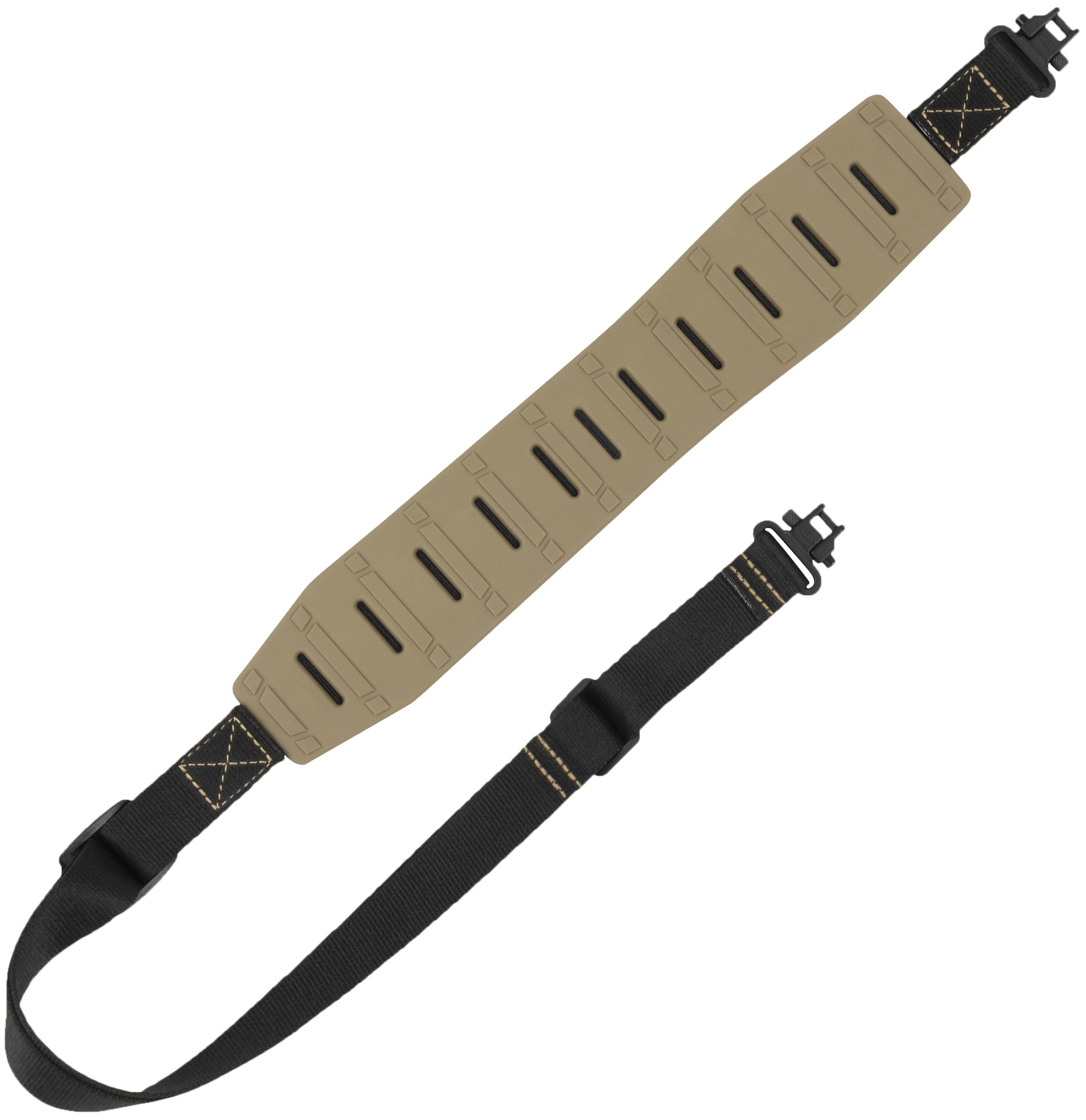 Allen 8530 KLNG Traction Rifle Sling w/Swivels Flat Dark Earth Rubber Adjustable Length 30" to 40.5" 3" Wide