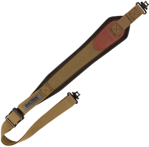 Heritage Cases 8110 Long Gun Sling Olive Canvas with Leather Trim 33"-46" OAL Features BakTrak Shoulder Pad