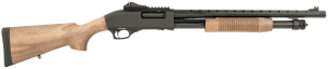 Tokarev USA 21000408 TX3 12 Gauge 18.50" 3" 5+1 Black Metal Finish Turkish Walnut Stock Fiber Optic & Ghost Ring Sight (Accepts Mossberg 590 Furniture)