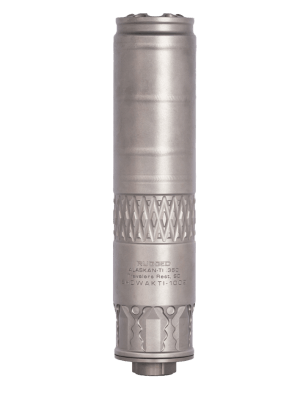 Rugged Suppressors AK360TI Alaskan360 TI 36 Cal 1.60" Diameter Rated Up to 338 Lapua 130.80 dB (308 Win) Stainless Steel 5/8"-24 tpi Direct Thread Mount Included