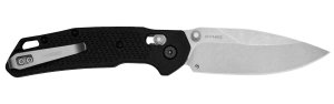 Kershaw 2037 Heist Mid-Size 3.20" Folding Clip Point Plain Stonewashed D2 Steel Blade Gray Textured Glass Filled Nylon Handle Includes Pocket Clip