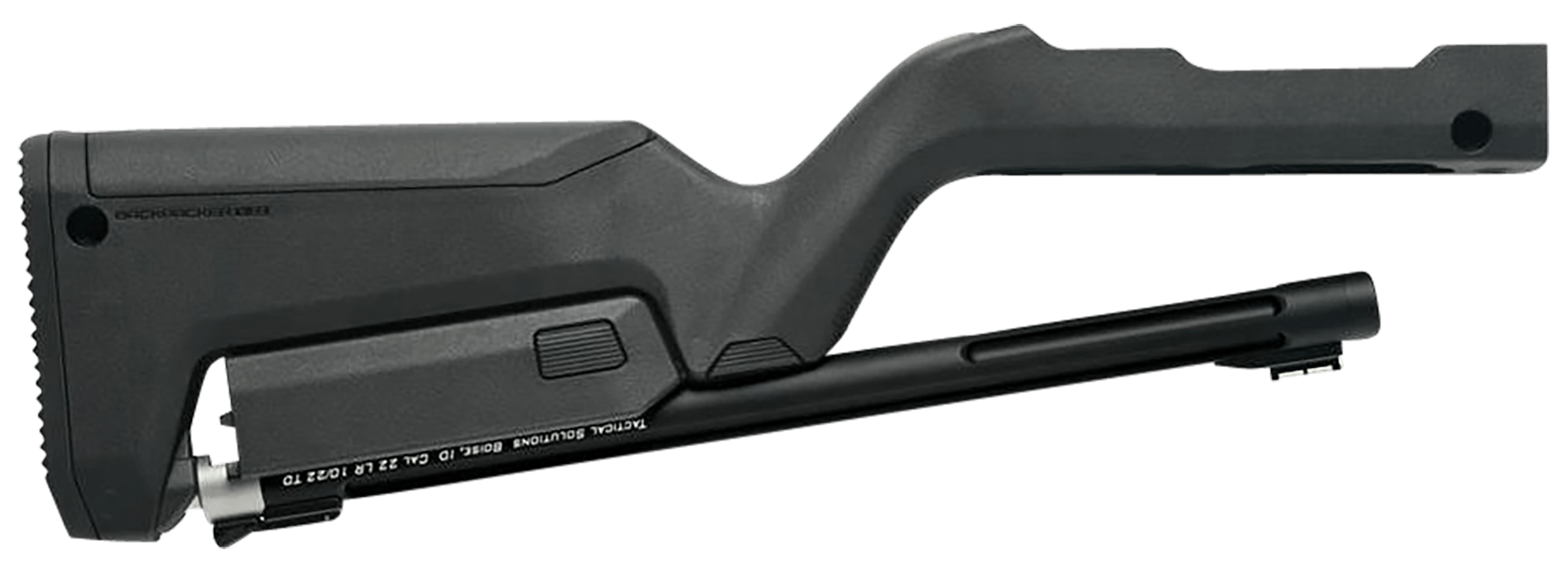 Tactical Solutions TDCMBBBLK X-Ring Takedown Barrel and Stock Combo 22 LR 16.50" Matte Black Fluted & Threaded with Fiber Optic Sight Black Magpul Backpacker Stock Fits Ruger 10/22 Takedown