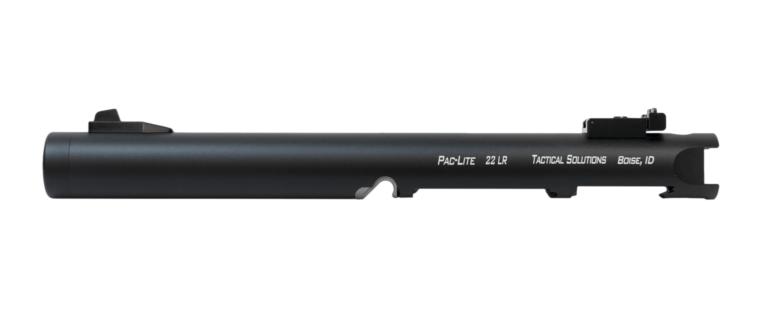 Tactical Solutions PLIV6TEMBNF Pac-Lite Barrel 22 LR 6" Threaded Drilled & Tapped Adj. Sights Black Anodized for Ruger Mark IV & IV 22/45