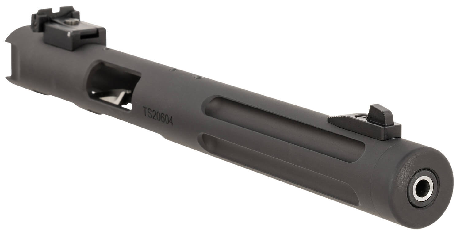 Tactical Solutions PL6TEMBRF Pac-Lite Barrel 22 LR 6" Threaded & Fluted Drilled & Tapped Adj. Sights Black Anodized for Ruger Mark I/II/III & 22/45 - Image 2