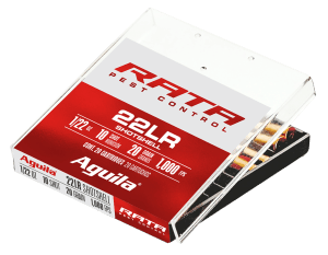 Aguila 1B222600 Rata Pest Control 22LR 20gr Standard Velocity Solid Point 20rd Box