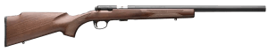 Browning 025253270 T-Bolt Target SR 17 HMR 10+1 20" Matte Blued Heavy Bull Threaded Barrel Drilled & Tapped Matte Blued Steel Receiver Grade I Black Walnut Target Style Fixed w/Raised Comb Stock