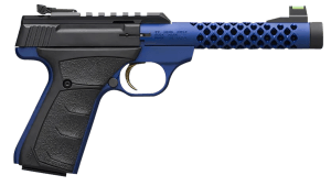 Browning 051585490 Buck Mark Plus Vision Blue Shoal 22 LR 10+1 5.87" Blue Anodized Suppressor Ready Steel Vision Barrel  Matte Black Serrated Steel w/Picatinny Rail Slide  Blue Anodized Alloy Receiver Black Overmolded UFX Grips