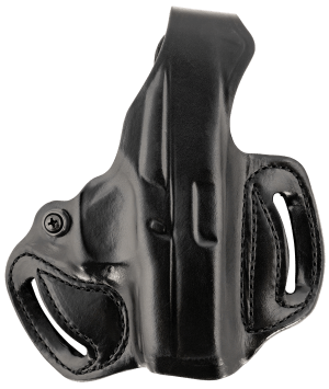DeSantis Gunhide 085BA8BZ0 Thumb Break Mini Slide OWB Black Leather Belt Slide Fits Glock 43/43x/48 Belt 1.75" Wide Right Hand