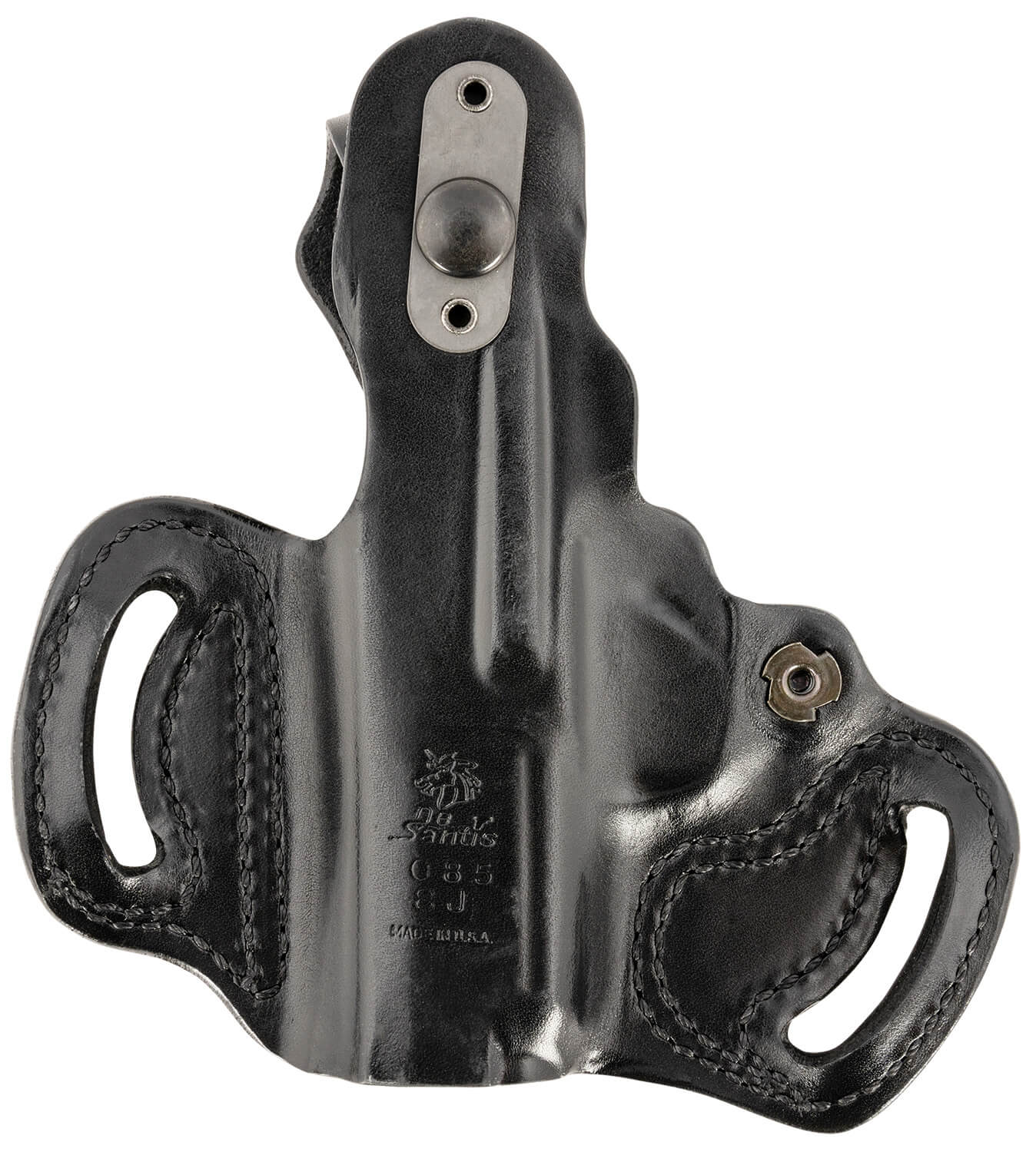 DeSantis Gunhide 085BA8JZ0 Thumb Break Mini Slide OWB Black Leather Belt Slide Fits Sig P365 Belt 1.75" Wide Right Hand - Image 2