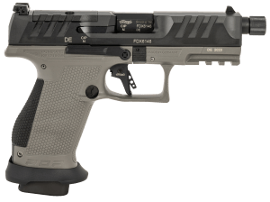 Walther Arms 2876574 PDP Pro SD Compact 9mm Luger 15+1 4.60" Black Steel Threaded Barrel Black Optic Ready/Serrated Slide Tungsten Gray Polymer Frame w/Picatinny Rail Performance Duty Texture Grips Ambidextrous