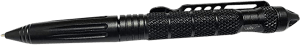 Uzi Accessories UZITACPEN2BK UZI Defender Black Aluminum Self Defense Pen Features Glass Breaker
