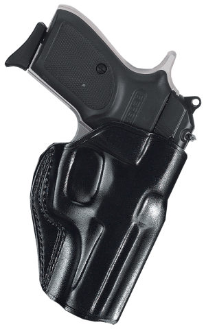 Galco SG858B Stinger OWB Black Leather Belt Slide Fits S&W M&P .380 Shield EZ Fits 3-3.30" Barrel Right Hand