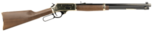 Henry H009BG Side Gate Full Size 30-30 Win 5+1 20" Blued Steel Barrel Brass Polished Drilled & Tapped Brass Receiver American Walnut Fixed Stock Right Hand