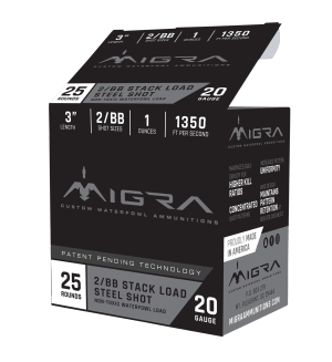 Migra Ammunitions M20S46 Combinational 20Gauge 3" 1oz 4/6Shot 25 Per Box/10 Case