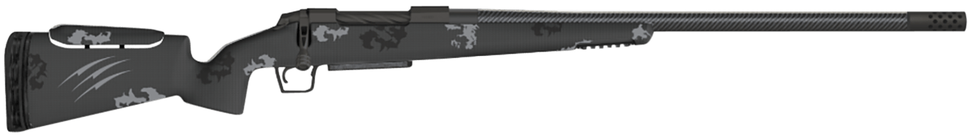 Fierce Firearms FCRXP300WIN24TP Carbon Rival XP 300 Win Mag 3+1 (Detachable Mag) 24" C3 Carbon Fiber Tungsten Gray Steel Rec Phantom Camo Carbon Fiber Rival Stock with Adj. Cheek Piece Radial TI Muzzle Brake Bix & Andy Adj. Trigger