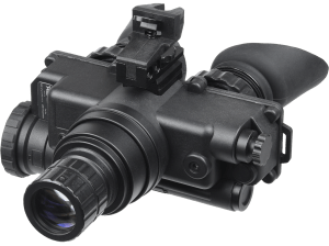 AGM Global Vision 12W7P122153211 Wolf-7 PRO NL1 Night Vision Goggles Black 1x 27mm  Generation 2+ Level 1  45-54 lp/mm Resolution  Green Filter
