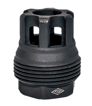 Yankee Hill 4401MB24 sRx QD Mini Muzzle Brake Black Phosphate Steel with 5/8"-24 tpi 9mm 1.10" OAL & 9.375" Diameter for sRx Adapters