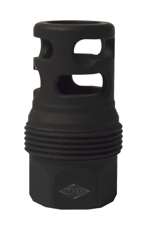 Yankee Hill 4445MB24 sRx Q.D. Muzzle Brake Short Black Phosphate Steel with 5/8"-24 tpi for sRx Adapters