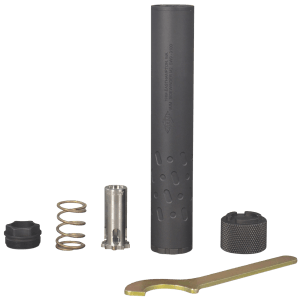 Yankee Hill 206528 Sidewinder M2 9mm Luger 1.375" Black Stainless Steel Aluminum 1/2"-28 tpi