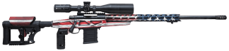 Howa HCRA72507USKMDT M1500 APC Chassis 6.5 Creedmoor 10+1 (3 Mags) 24" Blued Heavy Barrel American Flag Cerakote 6 Position Luth-AR MBA-4 w/Aluminum Chassis Stock 4-16x50 Scope Includes Bipod and Grips