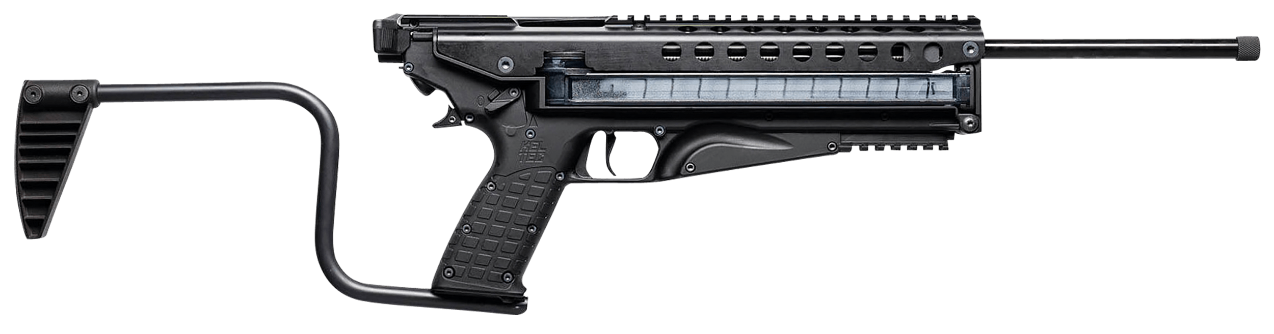 Kel-Tec R50BLK R50 5.7x28mm 50+1 16.10" Threaded Barrel Black Receiver & Polymer Grip Side-Folding Stock Adjustable Sights QD Sling Mount